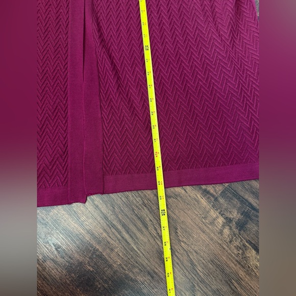 Karen Scott Core Cardigan Open Front Merlot Womens Size 2X NWT Fall Workwear - Picture 8 of 10